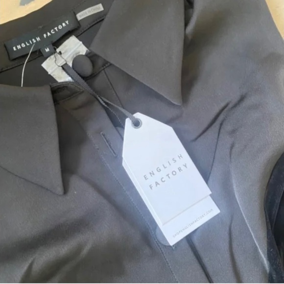 English Factory Black Velvet Dress - Picture 7 of 7